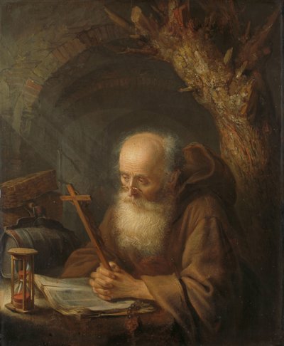 Un eremita da Gerrit Dou