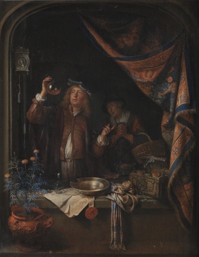 Una visita dal dottore da Gerrit Dou