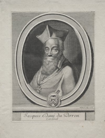 Cardinale Jaques Davey Duperron da Gérard Edelinck