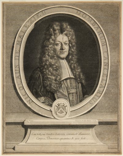Nicholaus de Malezieu da Gérard Edelinck