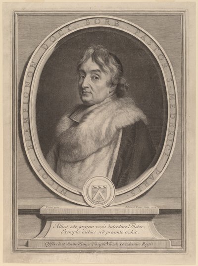 Nicolas de Blampignon da Gerard Edelinck after Joseph Vivien