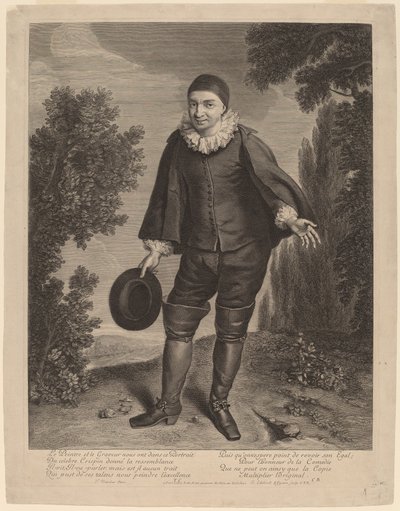 Raimond Poisson come Crispin da Gerard Edelinck after Theodor Netscher