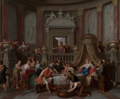 Il Banchetto di Cleopatra, c.1700 da Gerard Hoet