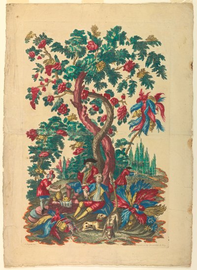 Pasto dei cacciatori da Gerard Jean Baptiste Scotin the Younger