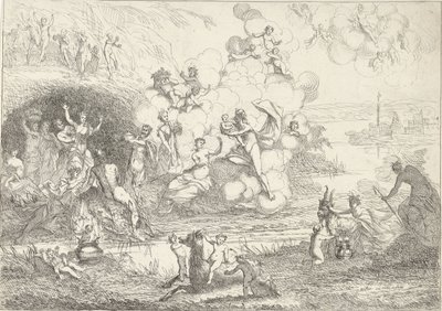 Mercurio consegna Bacco alle ninfe (La vita dei Baccanti) da Gerard Melder