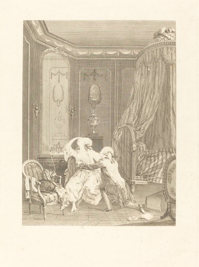 Il Pentimento Tardivo da Gerard Rene Le Vilain after Nicolas Lavreince