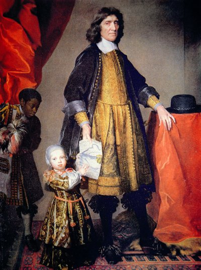 Ritratto di Cecilius Calvert, 2° Lord Baltimore del Maryland, con suo nipote e il domestico da Gerard Soest