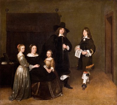 Ritratto di una famiglia, 1656 da Gerard Ter Borch the Younger
