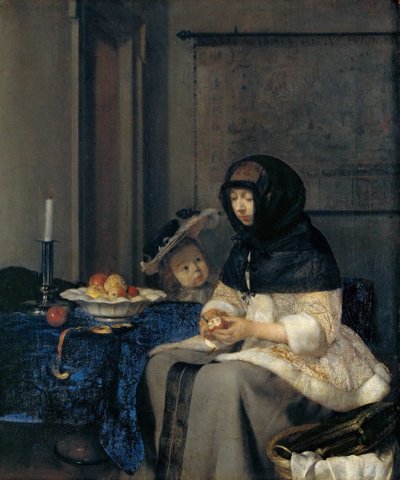 Il pelatore di mele da Gerard Ter Borch the Younger