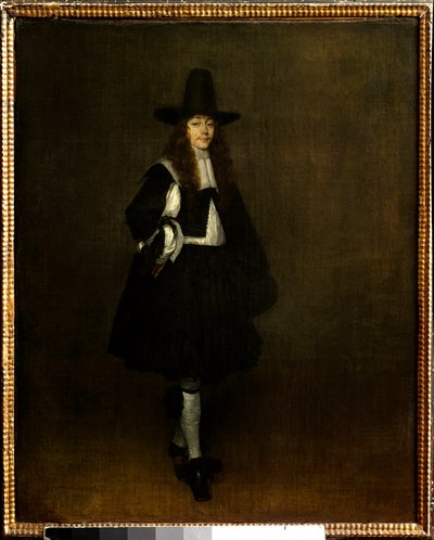 Ritratto di uomo in nero da Gerard ter Borch
