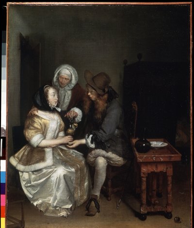 Un bicchiere di limonata da Gerard Terborch