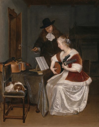 La lezione di musica da Gerard Terborch II