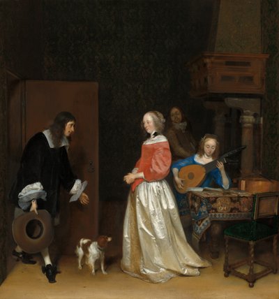 La visita del pretendente, c. 1658 da Gerard Terborch II