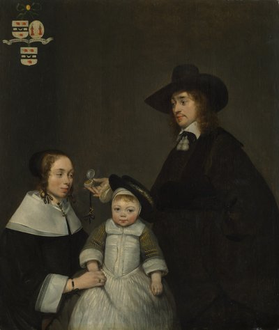 La famiglia Van Moerkerken, ca. 1653-54 da Gerard Terborch II