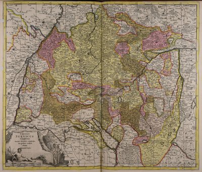 Circulus Suevicus complectens omnes status subdivisos ex quibus constat da Gerard Valck