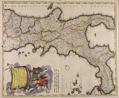 Italiae pars meridionalis quae nunc sceptri Hispanici regnum Neapolitanum in XII provincias divisum da Gerard Valck