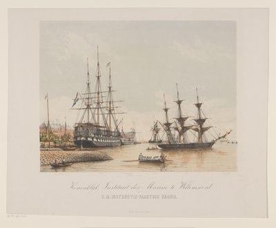 Corvetta Z.M. Urania e nave di linea Z.M. Kortenaert da Gerard Voorduin