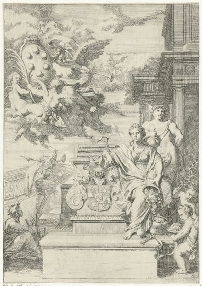Allegoria del commercio e dello stemma della famiglia Medici da Gerard de Lairesse