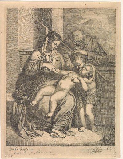 La Sacra Famiglia con Giovanni Battista da Gerard de Lairesse