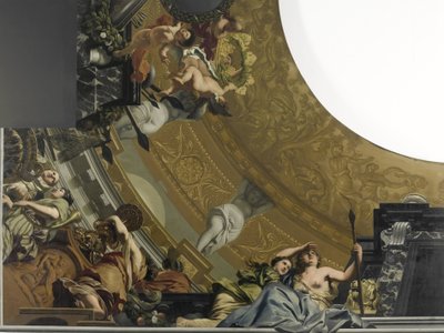 Decorazione del soffitto in cinque parti per la Grande Sala del Palazzo di Soestdijk da Gerard de Lairesse