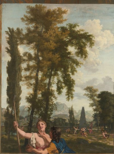 Paesaggio italiano con pastore e pastorella da Gerard de Lairesse
