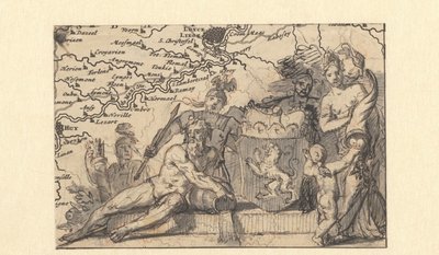 Progetto per un vignetta con lo stemma del Brabante da Gerard de Lairesse