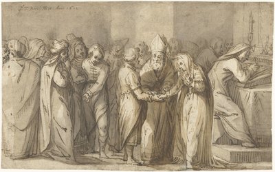 La benedizione nuziale della Vergine Maria da Gerard ter Borch