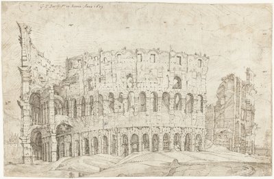 Esterno delle rovine del Colosseo, Roma da Gerard ter Borch