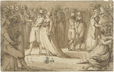 Scena di festa da Gerard ter Borch