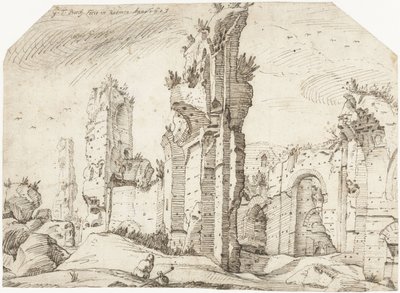 Rovine delle Terme di Caracalla da Gerard ter Borch