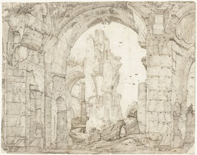 Rovine delle terme di Caracalla, Roma da Gerard ter Borch (I)
