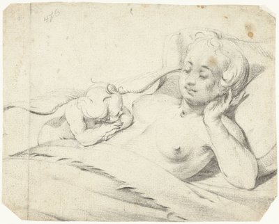 Venere a letto con Cupido che osserva da Gerard ter Borch (I)