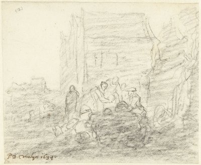 Mercato delle verdure di sera da Gerard ter Borch (II)