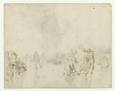 Paesaggio invernale con giocatori di golf da Gerard ter Borch (II)
