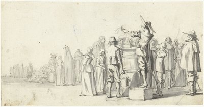 Banditore in una piazza del mercato da Gerard ter Borch (II)