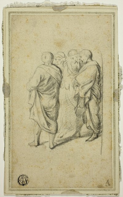 Gruppo di quattro uomini in toga da Gerard ter Borch