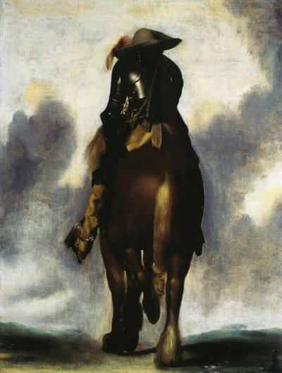 Uomo a cavallo, visto da dietro da Gerard ter Borch