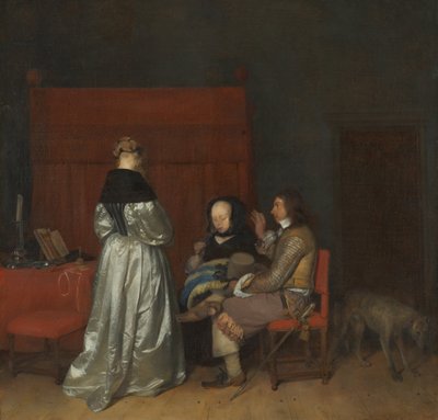 La conversazione galante, nota come Ammonizione paterna da Gerard ter Borch