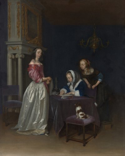 Curiosità, c.1660-62 da Gerard ter Borch