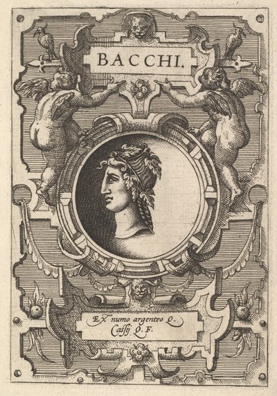 Busto di Bacco circondato da cinghie, dalla serie 