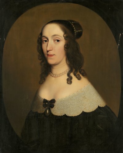 Ritratto di Luisa Cristina (1606-69), Contessa di Solms-Braunfels da Gerard van Honthorst (workshop of)