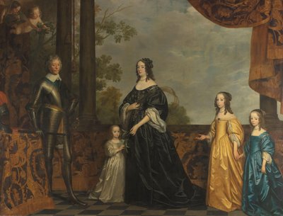 Federico Enrico, sua Consorte Amalia di Solms e le loro Tre Figlie Più Giovani da Gerard van Honthorst