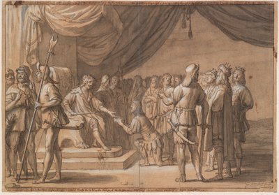 Frode Fredegod acclamato da molti re da Gerard van Honthorst