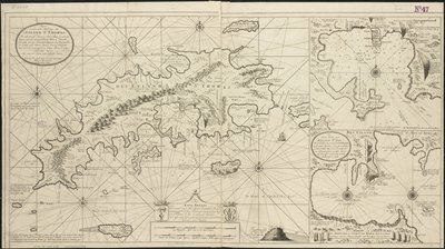Isole di St. Thomas e St. John, 1719 da Gerard van Keulen