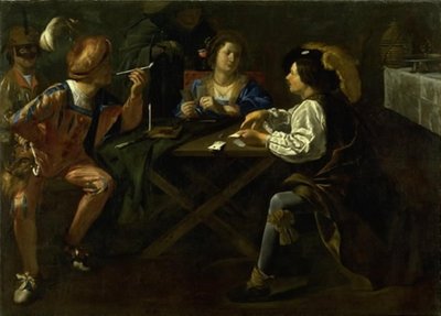 Giocatori di carte da Gerard van Kuijl