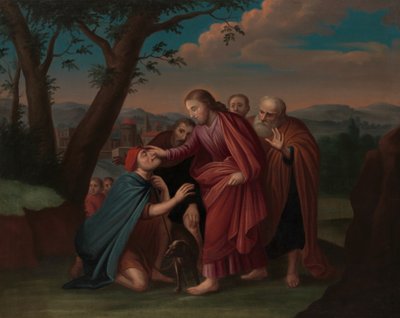 Cristo guarisce il cieco da Gerardus Duyckinck