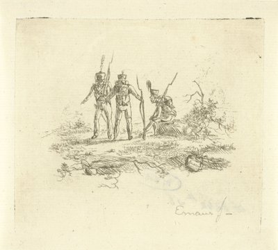 Tre fanti da Gerardus Emaus de Micault