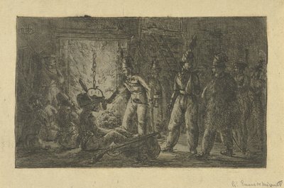 Soldati al fuoco da Gerardus Emaus de Micault