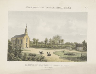 Chiesa e portineria dietro Meerenberg da Gerardus Johannes Bos