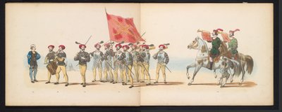 Mascherata degli studenti di Leida, 1855 (tavola 12) da Gerardus Johannes Bos